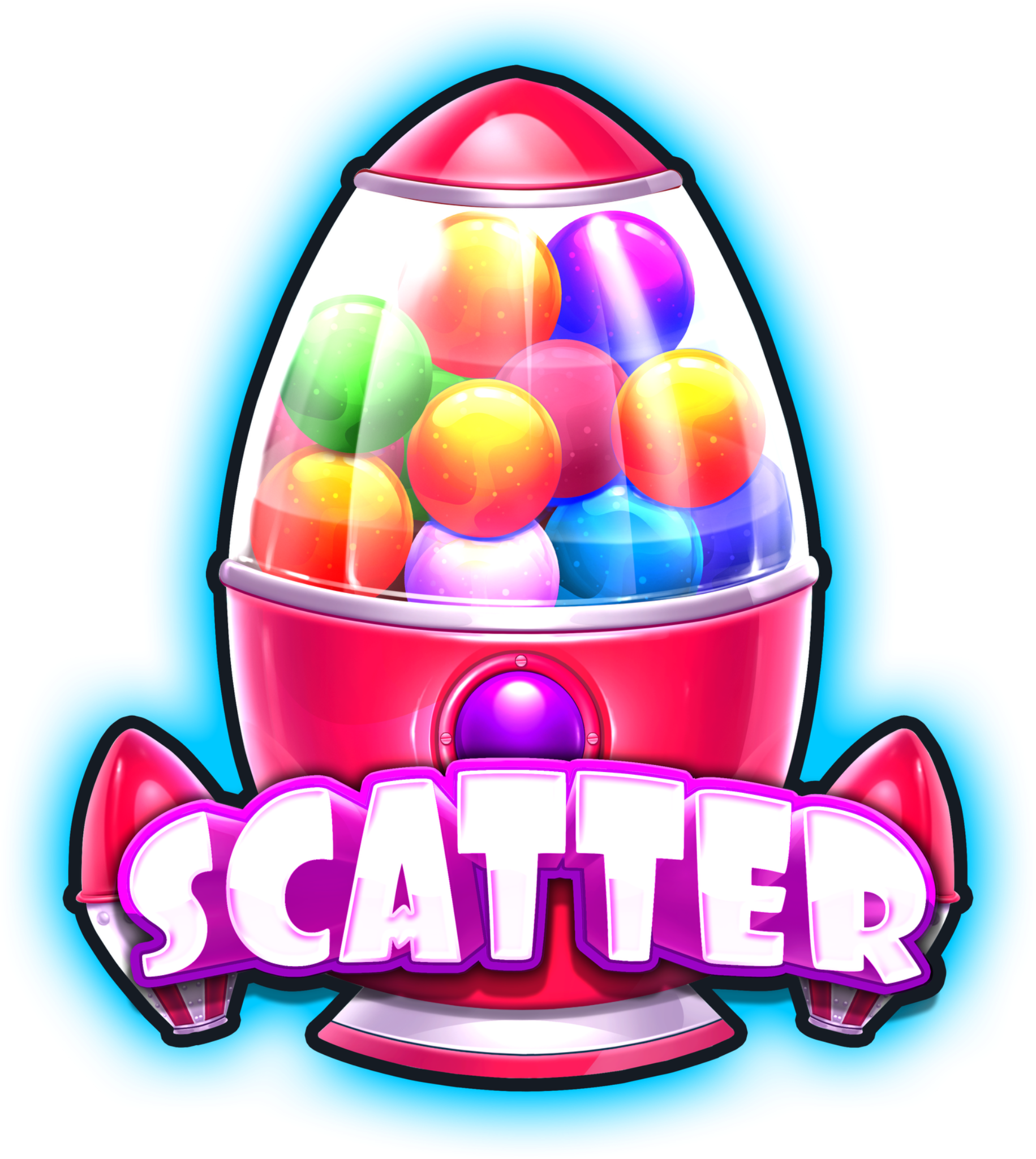 Sugar Rush Scatter symbol shown as a gumball machine